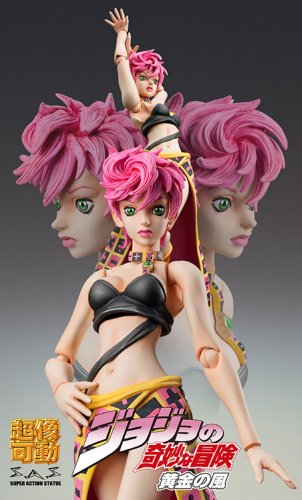 JoJo's Bizarre Adventure - Vento Aureo - Trish Una - Super Action Statue #54 (Medicos Entertainment), Franchise: JoJo's Bizarre Adventure, Brand: Medicos Entertainment, Release Date: 28. Jun 2013, Type: General, Dimensions: H=150 mm (5.85 in), Material: ABS, PVC, Nippon Figures