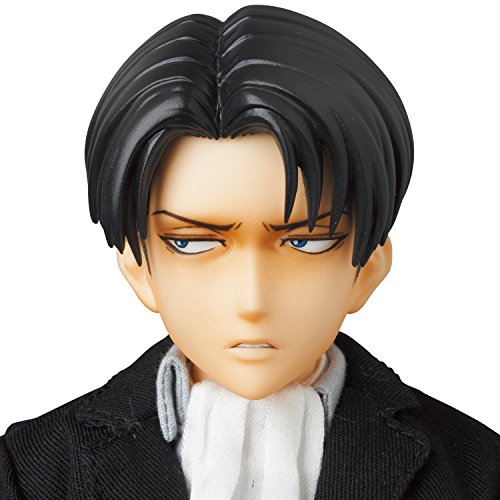Attack on Titan - Levi Ackerman - Real Action Heroes #697 - 1/6 - Suit Ver. (Medicom Toy), Franchise: Attack on Titan, Brand: Medicom Toy, Release Date: 07. Sep 2015, Dimensions: H=300 mm (11.7 in), Scale: 1/6, Material: ABS, FABRIC, PVC, Store Name: Nippon Figures