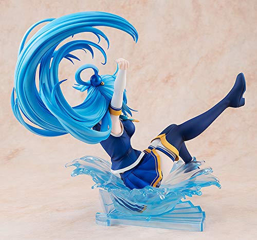 KonoSuba - Aqua - 1/7 - Sneaker Bunko 30th Anniversary Ver. (Kadokawa), Franchise: KonoSuba, Brand: Kadokawa, Release Date: 26. Mar 2019, Type: General, Dimensions: 230 mm, Scale: 1/7 H=230mm (8.97in, 1:1=1.61m), Material: ABSPVC, Store Name: Nippon Figures