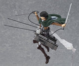 "Attack on Titan - Levi Ackerman - Figma #213 (Max Factory), Franchise: Attack on Titan, Release Date: 28. Jun 2014, Dimensions: H=140 mm (5.46 in), Material: ABS, PVC, Nippon Figures"
