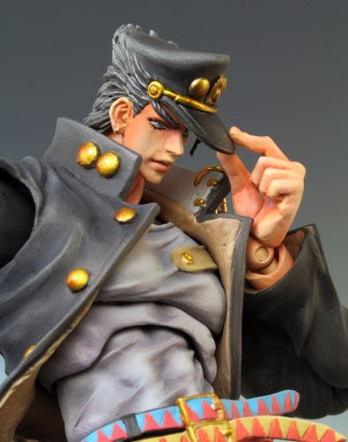 JoJo's Bizarre Adventure - Stardust Crusaders - Jotaro Kujo - Super Action Statue #2 (Medicos Entertainment), Franchise: JoJo's Bizarre Adventure, Release Date: 28. Feb 2009, Dimensions: H=160 mm (6.24 in), Store Name: Nippon Figures