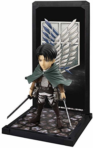 Attack on Titan - Levi Ackerman - Tamashii Buddies (Bandai), Franchise: Attack on Titan, Brand: Bandai, Release Date: 11. Jul 2015, Dimensions: H=90 mm (3.51 in), Material: ABS, PVC, Store Name: Nippon Figures