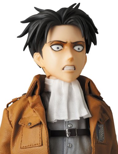 Attack on Titan - Levi Ackerman - Real Action Heroes #662 - 1/6 (Medicom Toy), Franchise: Attack on Titan, Release Date: 20. Dec 2014, Dimensions: H=300 mm (11.7 in), Scale: 1/6, Material: ABS, FABRIC, PVC, Nippon Figures