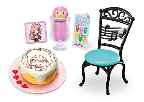 Hatsune Miku - Miku's Cafe - Re-ment - Blind Box, Vocaloid franchise, Re-ment brand, Release Date: 4th March 2024, Blind Boxes type, Box Dimensions: 11.5 cm (Height) x 7 cm (Width) x 6 cm (Depth), Material: PVC, ABS, 8 types available, Nippon Figures