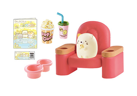 Sumikko Gurashi - Exciting Movie Theater! - Re-ment - Blind Box, San-X franchise, Re-ment brand, Released on 24th April 2020, Blind Boxes type, Box Dimensions: 11.5 cm (Height) x 7 cm (Width) x 5 cm (Depth), Made of PVC, ABS material, 8 types available, Nippon Figures