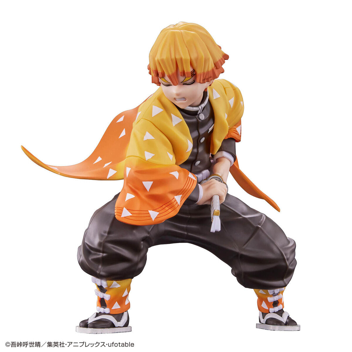 Demon Slayer - Agatsuma Zenitsu - Kimetsu no Yaiba Model Kit (Bandai), Easy assembly with no glue required, pre-painted parts for colorful finish, tampography printing for detailing, from Nippon Figures