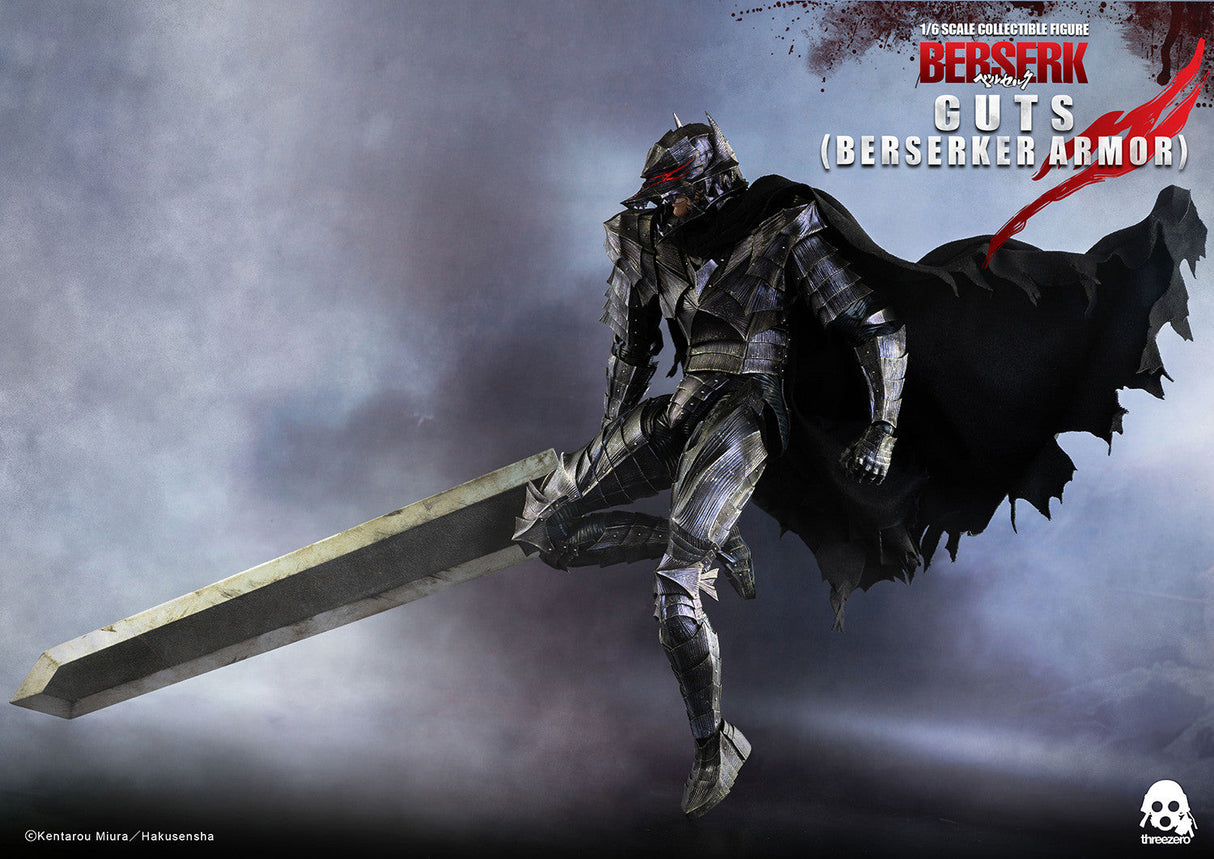 Berserk - Guts - SiXTH - 1/6 - Berserker Armor - 2023 Re-release (ThreeZero), Franchise: Berserk, Brand: ThreeZero, Release Date: 31. Dec 2023, Type: Action, Dimensions: H=330mm (12.87in, 1:1=1.98m), Scale: 1/6, Nippon Figures