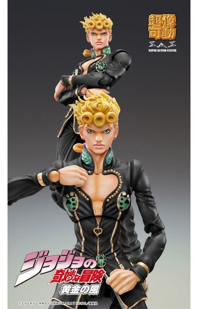 JoJo's Bizarre Adventure - Golden Wind - Giorno Giovanna - Super Action Statue - Ver.Black - 2022 Re-release (Medicos Entertainment), Release Date: 22. Jun 2022, Action, Nippon Figures