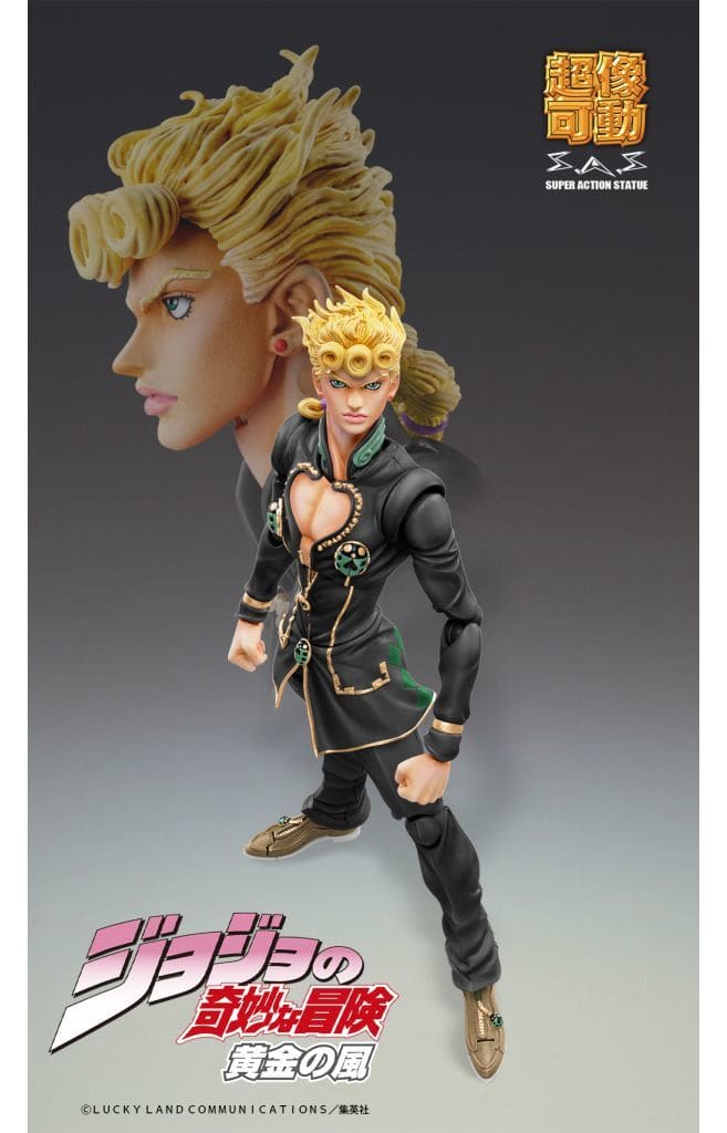 JoJo's Bizarre Adventure - Golden Wind - Giorno Giovanna - Super Action Statue - Ver.Black - 2022 Re-release (Medicos Entertainment), Release Date: 22. Jun 2022, Action, Nippon Figures