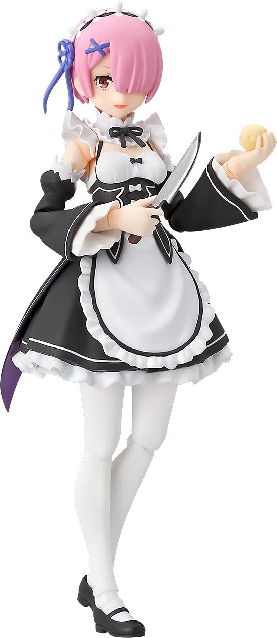 Re:Zero kara Hajimeru Isekai Seikatsu - Ram - Figma #347 - 2021 Re-release (Max Factory), Franchise: Re:Zero kara Hajimeru Isekai Seikatsu, Brand: Max Factory, Release Date: 31. Dec 2021, Type: Figma, Dimensions: 130.0 mm, Material: ABS, Store Name: Nippon Figures