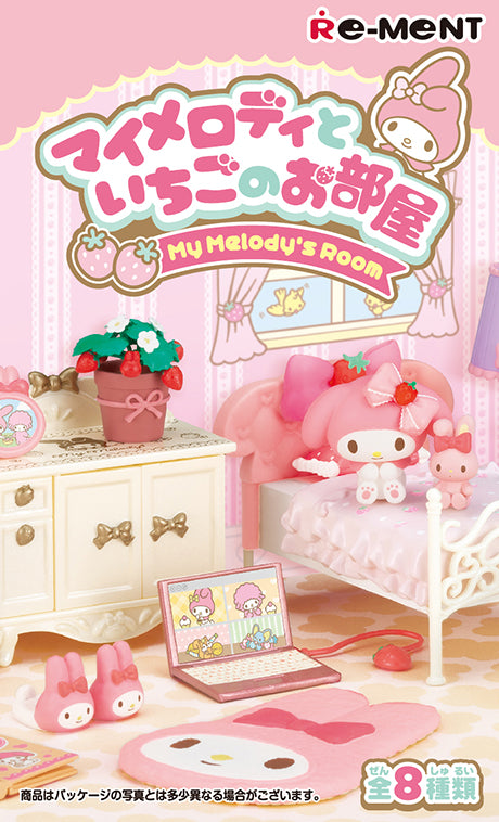 Sanrio - My Melody and Strawberry's Room - Re-ment - Blind Box, Franchise: Sanrio, Brand: Re-ment, Release Date: 24th May 2021, Type: Blind Boxes, Box Dimensions: 11.5cm (Height) x 7cm (Width) x 6cm (Depth), Material: PVC, ABS, Number of types: 8 types, Store Name: Nippon Figures