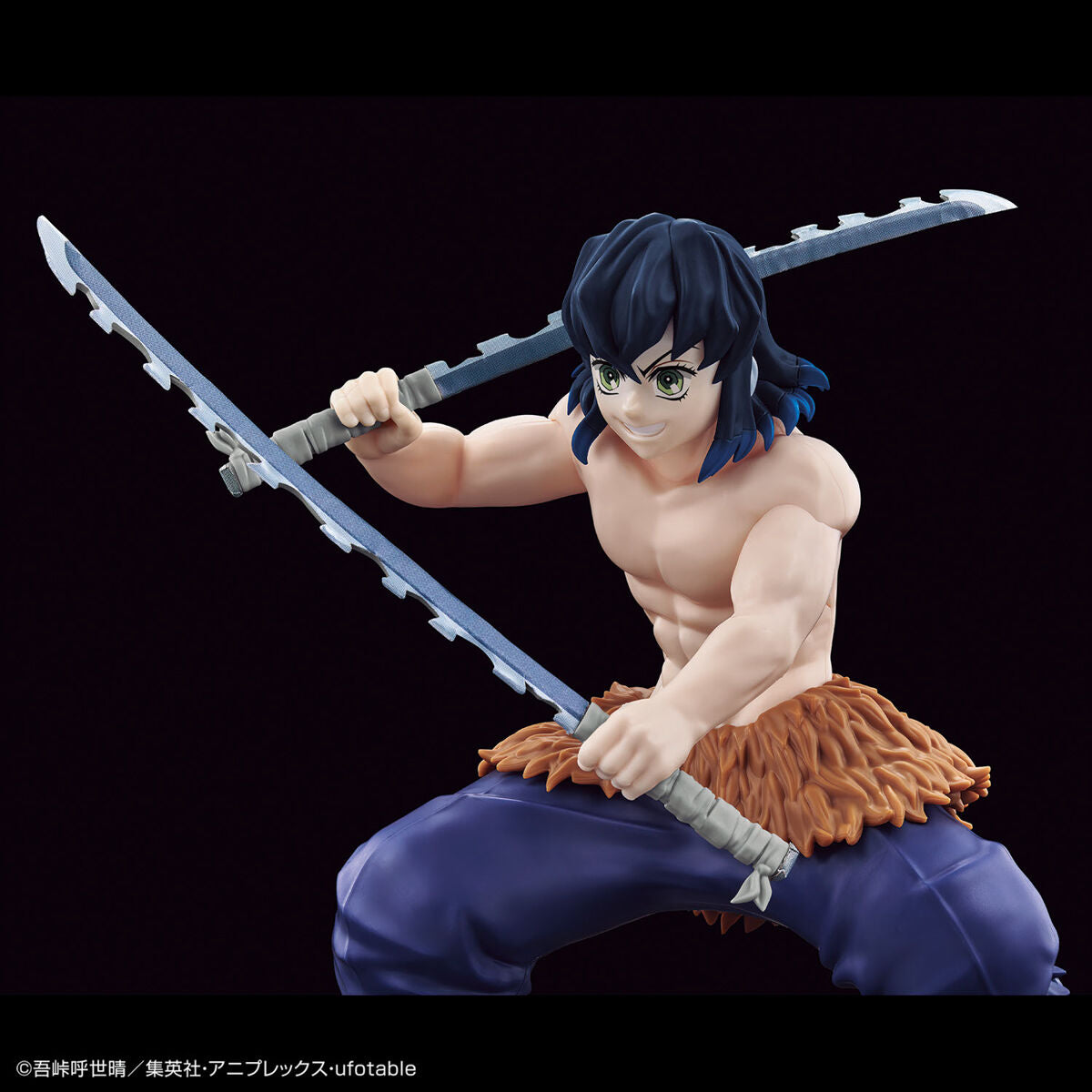 Demon Slayer - Hashibira Inosuke - Kimetsu no Yaiba Model Kit (Bandai), Easy assembly, high quality, includes 2 Nichirin Swords, bare face part, sticker, Demon Slayer franchise, Bandai brand, Release Date: 2023-11-25, Nippon Figures