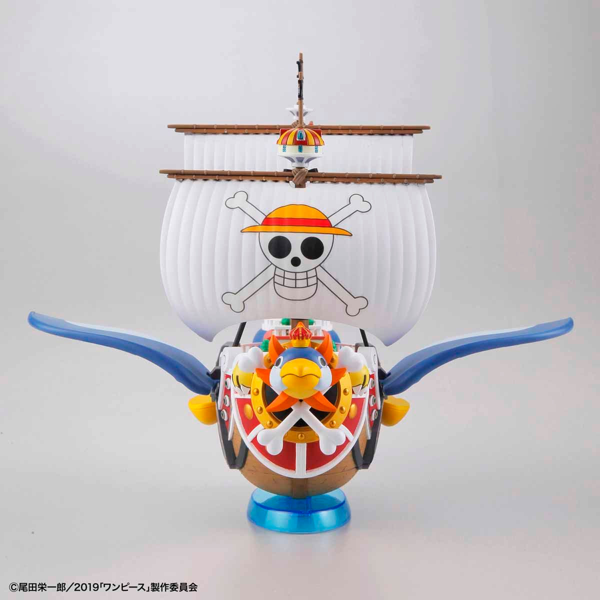 One Piece - Flying Thousand Sunny - Grand Ship Collection Model Kit, Emperor Penguin's outfit design with movable wings and wave effect parts, Nippon Figures