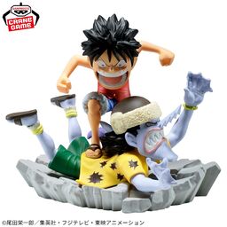 One Piece - Arlong - Monkey D. Luffy - Log Stories - World Collectable Figure (Bandai Spirits), Franchise: One Piece, Brand: Bandai Spirits, Release Date: 30. Apr 2024, Type: Prize, Dimensions: H=70mm (2.73in), Store Name: Nippon Figures