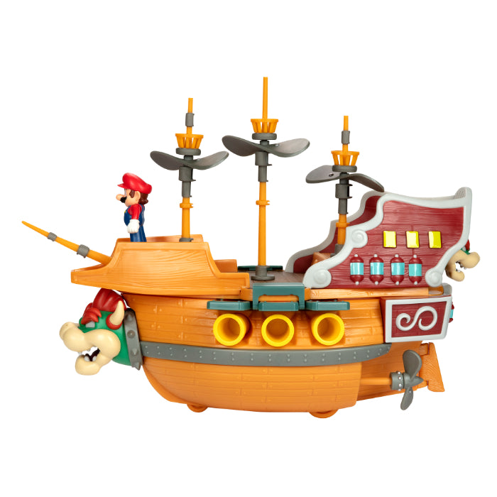 Super Mario - Bowser's Airship Playset DX BPS-005 - Figure Collection - San-ei Boeki, Franchise: Super Mario, Brand: San-ei Boeki, Type: General, Dimensions: W43×D13.5×H38 cm, Nippon Figures