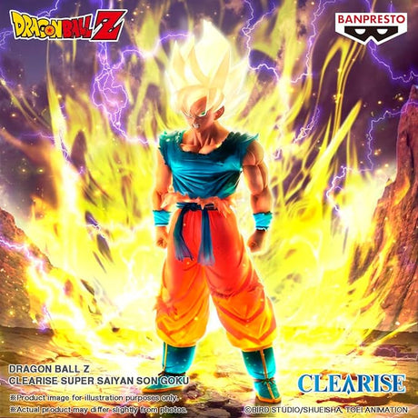 Dragon Ball Z - Son Goku SSJ - Clearise (Bandai Spirits), Franchise: Dragon Ball Z, Brand: Bandai Spirits, Release Date: 16. Jan 2024, Type: Prize, Dimensions: H=180mm (7.02in), Store Name: Nippon Figures