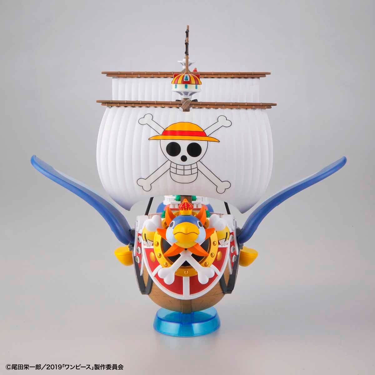 One Piece - Flying Thousand Sunny - Grand Ship Collection Model Kit, Emperor Penguin's outfit design with movable wings and wave effect parts, Nippon Figures
