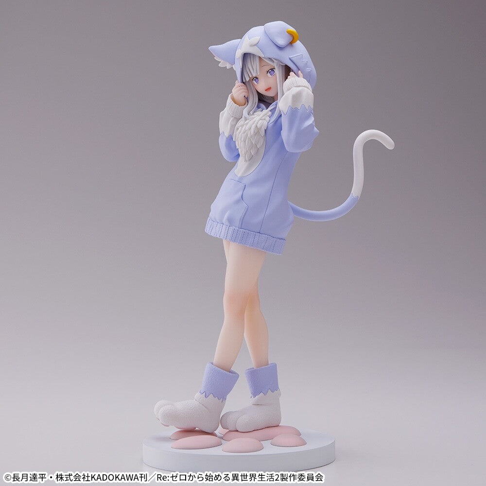 Re:Zero kara Hajimeru Isekai Seikatsu - Emilia - Luminasta - Mofumofu Puck (SEGA), Franchise: Re:Zero kara Hajimeru Isekai Seikatsu, Brand: SEGA, Release Date: 16. Jun 2023, Type: Prize, Dimensions: W=50mm (1.95in) H=210mm (8.19in), Nippon Figures