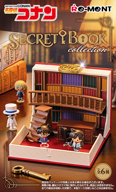 Detective Conan - SECRET BOOK Collection - Re-ment - Blind Box, Franchise: Detective Conan, Brand: Re-ment, Release Date: 24th April 2023, Type: Blind Boxes, Box Dimensions: 115mm (Height) x 70mm (Width) x 75mm (Depth), Material: PVC, ABS, Number of types: 6 types, Store Name: Nippon Figures