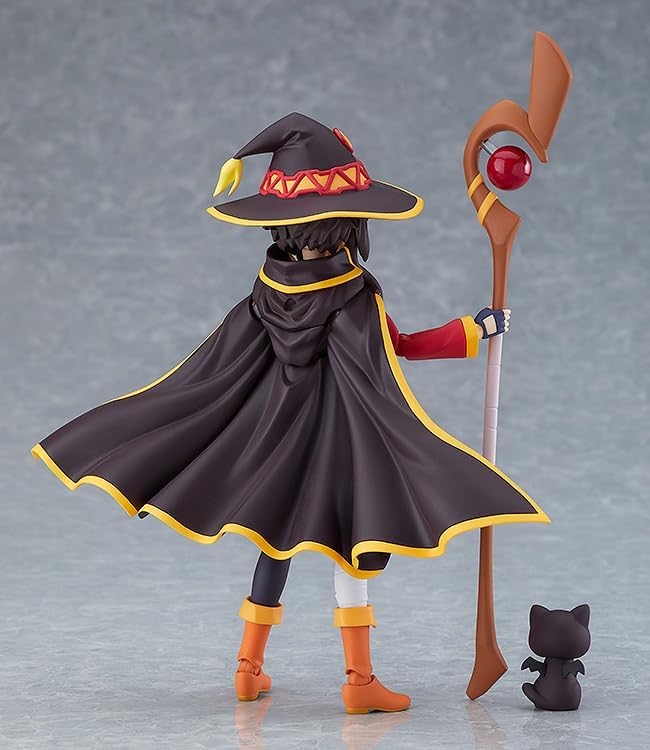 KonoSuba - Chomusuke - Megumin - Figma #407 - 2024 Re-release (Max Factory), Franchise: KonoSuba, Brand: Max Factory, Release Date: 31. May 2024, Type: Figma, Dimensions: H=125mm (4.88in), Store Name: Nippon Figures