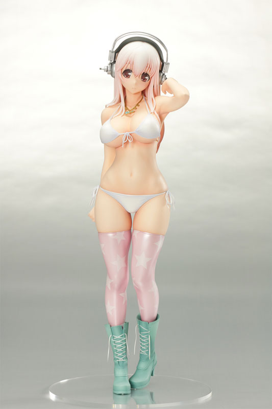 SoniComi (Super Sonico) - Sonico - 1/5 - SoniComi Package ver. - 2024 Re-release (Orchid Seed), Franchise: SoniComi (Super Sonico), Brand: Orchid Seed, Release Date: 30. Jun 2024, Type: General, Dimensions: H=330mm (12.87in, 1:1=1.65m), Scale: 1/5, Nippon Figures