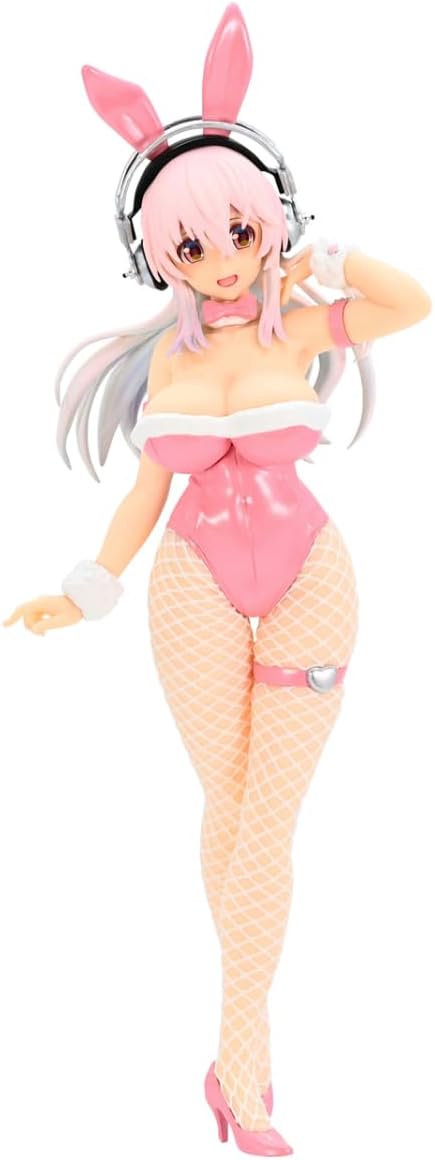 SoniComi (Super Sonico) - Sonico - BiCute Bunnies - Pink Rabbit ver. (FuRyu), Franchise: SoniComi (Super Sonico), Release Date: 27. Sep 2023, Type: Prize, Dimensions: H=300mm (11.7in), Nippon Figures