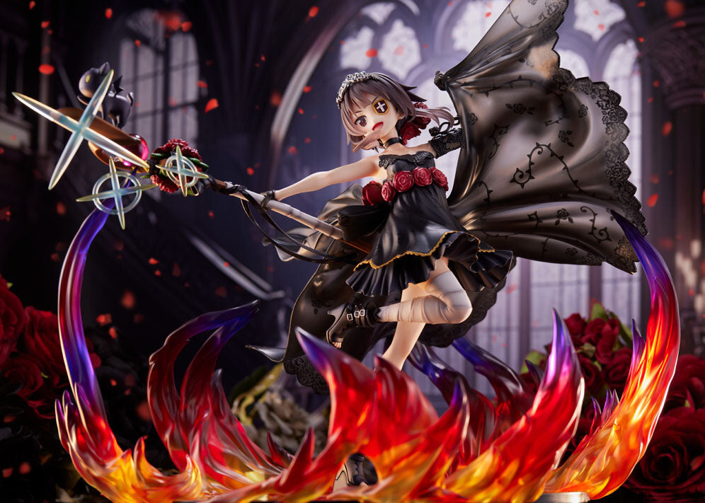 KonoSuba - Chomusuke - Megumin - F:Nex - 1/7 - Shikkoku no Bara Dress ver., FuRyu, Release Date: 31. May 2024, Scale: 1/7, Store Name: Nippon Figures