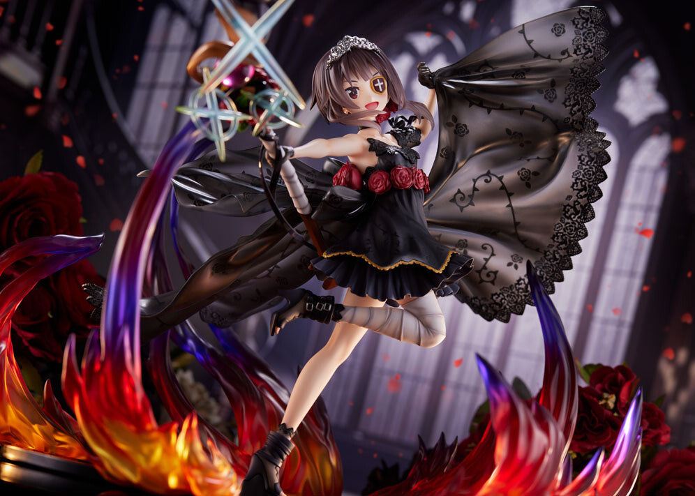 KonoSuba - Chomusuke - Megumin - F:Nex - 1/7 - Shikkoku no Bara Dress ver., FuRyu, Release Date: 31. May 2024, Scale: 1/7, Store Name: Nippon Figures