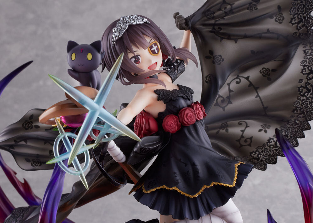 KonoSuba - Chomusuke - Megumin - F:Nex - 1/7 - Shikkoku no Bara Dress ver., FuRyu, Release Date: 31. May 2024, Scale: 1/7, Store Name: Nippon Figures