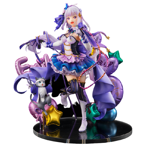 Re:Zero kara Hajimeru Isekai Seikatsu - Emilia - Puck - Shibuya Scramble Figure - 1/7 - Idol Ver (eStream), Franchise: Re:Zero kara Hajimeru Isekai Seikatsu, Brand: eStream, Release Date: 30. Jun 2021, Type: General, Store Name: Nippon Figures