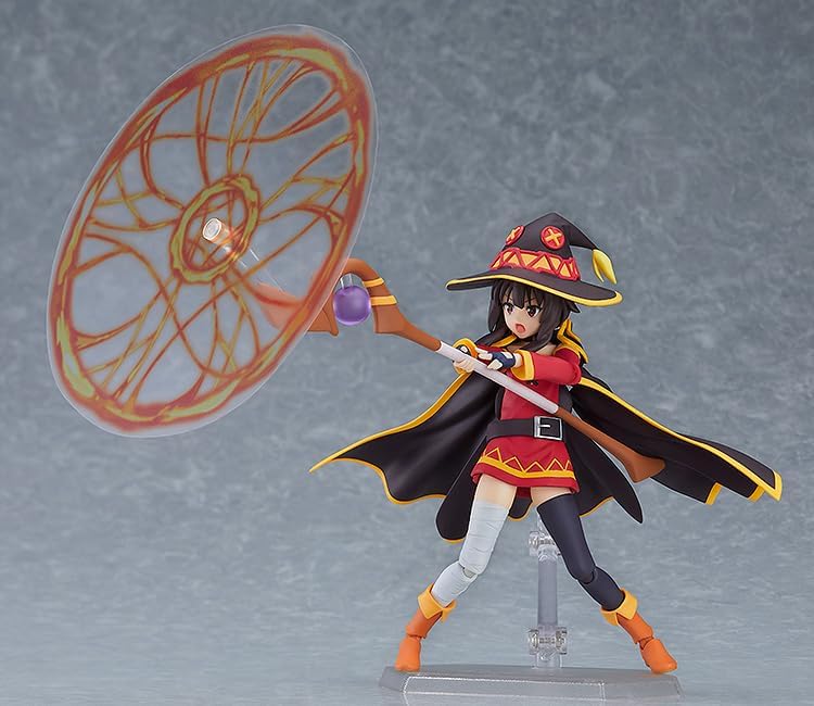KonoSuba - Chomusuke - Megumin - Figma #407 - 2024 Re-release (Max Factory), Franchise: KonoSuba, Brand: Max Factory, Release Date: 31. May 2024, Type: Figma, Dimensions: H=125mm (4.88in), Store Name: Nippon Figures