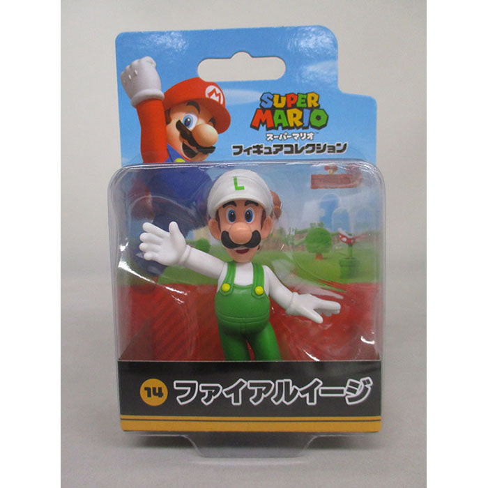 Super Mario - Fire Luigi FCM-014 - Figure Collection - San-ei Boeki, Franchise: Super Mario, Brand: San-ei Boeki, Type: General, Dimensions: W9.5×D5×H14 cm, Nippon Figures
