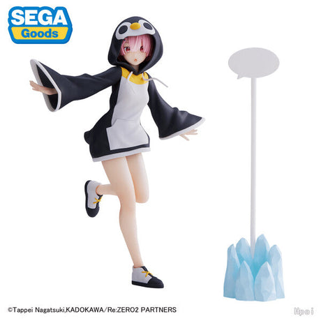 Re:Zero kara Hajimeru Isekai Seikatsu - Ram - Luminasta Penguin Hoodie Ver. (SEGA), Franchise: Re:Zero kara Hajimeru Isekai Seikatsu, Brand: SEGA, Release Date: 28. Feb 2023, Type: Prize, Dimensions: H=200mm (7.8in), Store Name: Nippon Figures