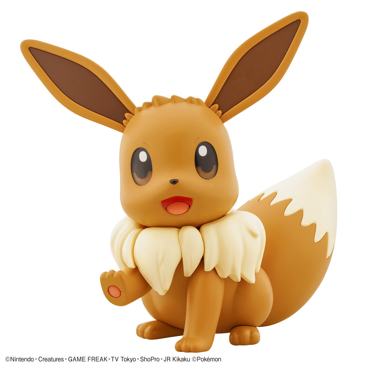 Pokémon - Eevee - Pokémon Model Kit BIG Collection No. 02, Large scale Eevee model kit with 48 parts, movable head, ears, and tail, and tactile features, from Nippon Figures
