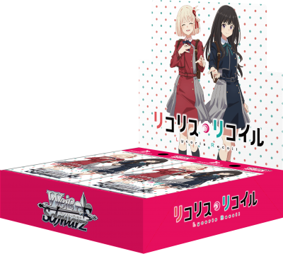 Licorice Recoil - Weiss Schwarz Card Game - Booster Box, Franchise: Licorice Recoil, Brand: Weiss Schwarz, Release Date: 2023-06-02, Trading Cards, Cards per Pack: 1 pack of 9 cards each, priced at 440 yen (tax included), Packs per Box: 16 packs, priced at 7,040 yen (tax included), Nippon Figures