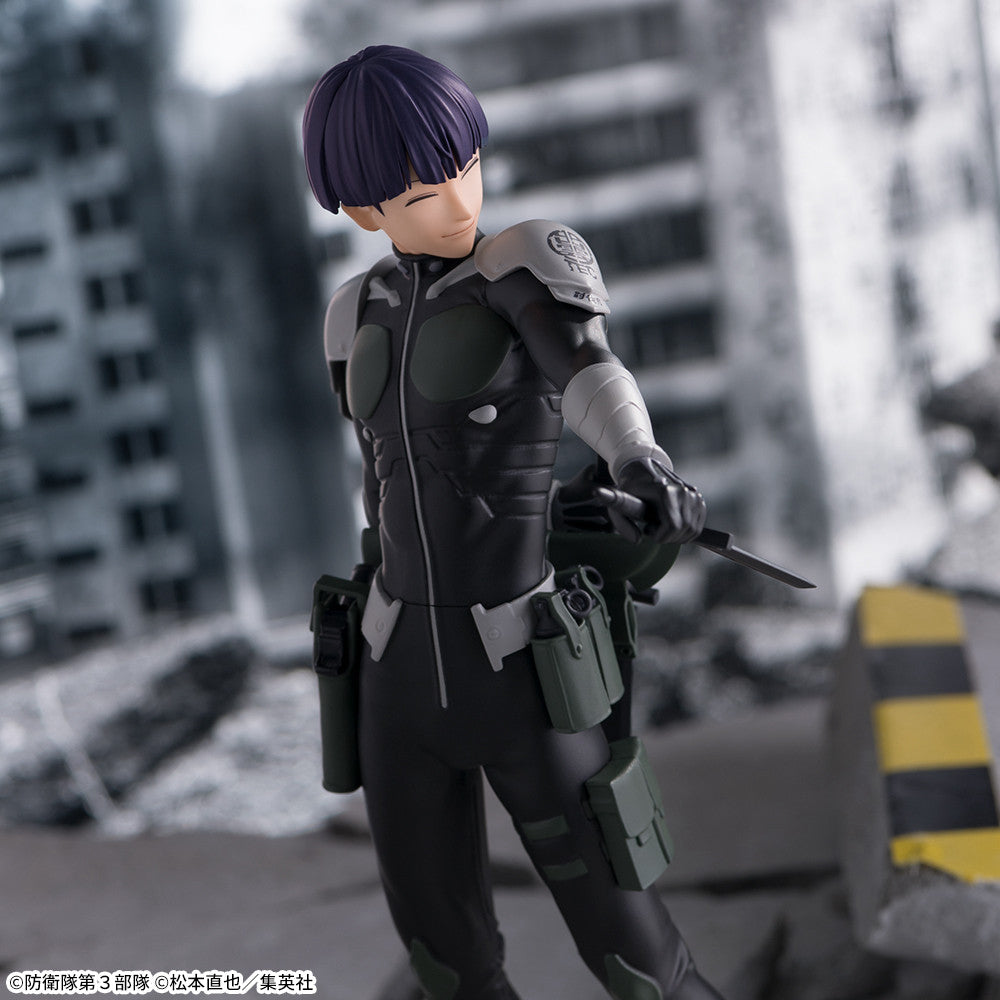 Kaiju No. 8 - Hoshina Soshiro - Luminasta (SEGA), a detailed figure from SEGA's Luminasta lineup featuring Hoshina Soshiro in a dynamic pose with meticulously recreated outfit textures, approx. 7×20cm, releasing in June 2024, available at Nippon Figures.