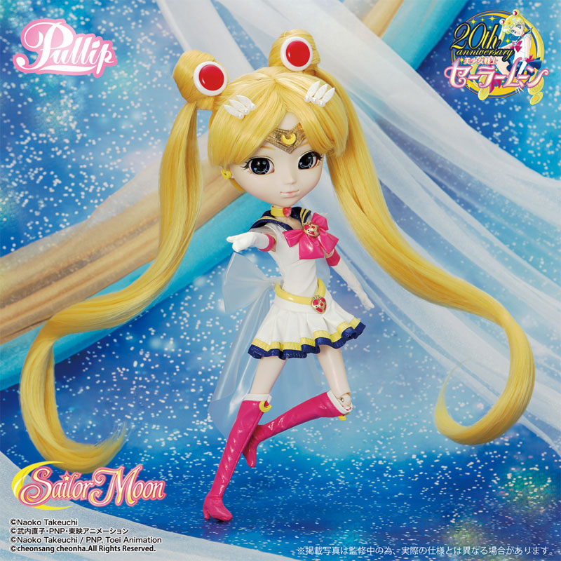 Super Sailor Moon Pullip doll, Bishoujo Senshi Sailor Moon franchise, Groove brand, released on 18. Aug 2016, 310 mm dimensions, made of ABS, HIGH IMPACT POLYSTYRENE, POM, THERMOPLASTIC ELASTOMERS, sold at Nippon Figures