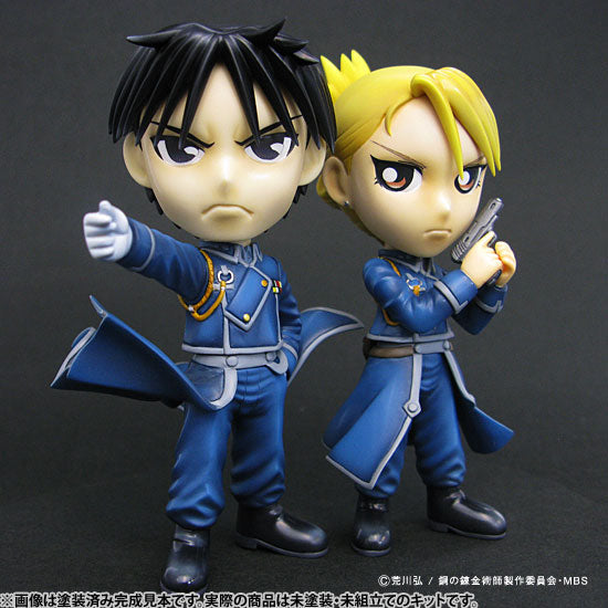 Fullmetal Alchemist - Metalboy Heroes - Roy Mustang & Riza Hawkeye Unpainted Assembly Figure, Franchise: Fullmetal Alchemist, Brand: METALBOX, Dimensions: 110.0 mm, Store Name: Nippon Figures