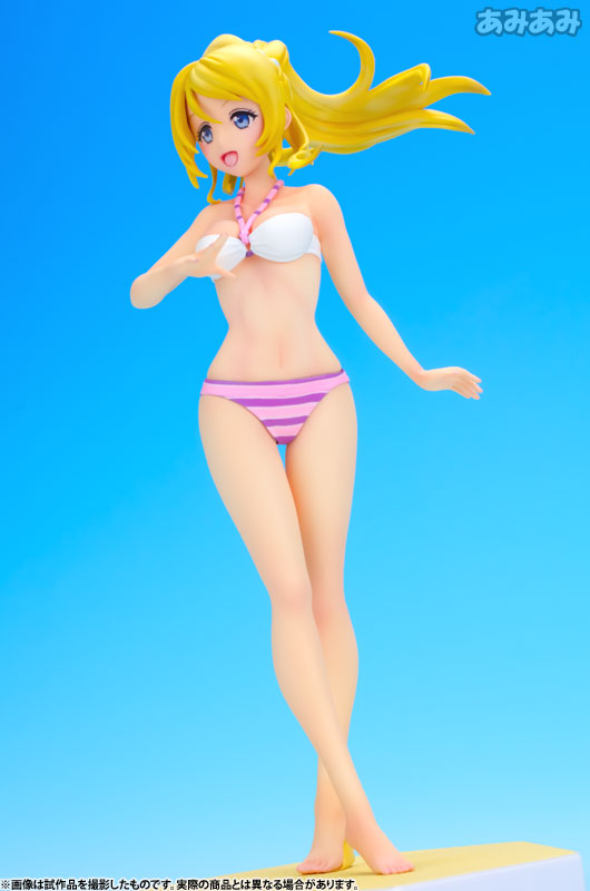 BEACH QUEENS - Love Live!: Eli Ayase 1/10, Franchise: Love Live!, Brand: Wave, Release Date: 24. Nov 2015, Type: General, Dimensions: 165.0 mm, Scale: 1/10, Nippon Figures