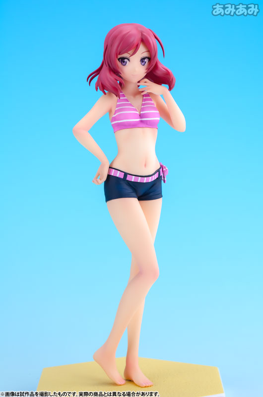 BEACH QUEENS - Love Live!: Maki Nishikino 1/10, Franchise: Love Live!, Brand: Wave, Release Date: 16. Nov 2015, Type: General, Dimensions: 160.0 mm, Scale: 1/10, Nippon Figures