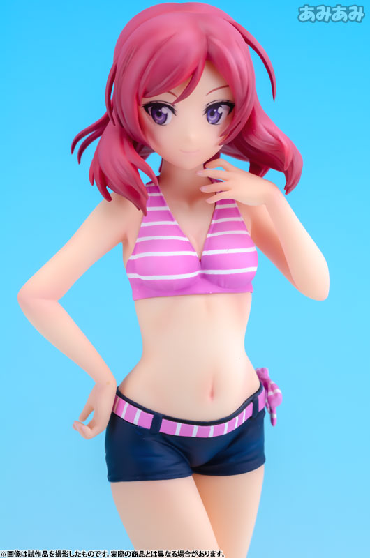 BEACH QUEENS - Love Live!: Maki Nishikino 1/10, Franchise: Love Live!, Brand: Wave, Release Date: 16. Nov 2015, Type: General, Dimensions: 160.0 mm, Scale: 1/10, Nippon Figures