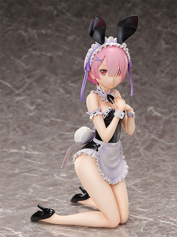 Re:Zero kara Hajimeru Isekai Seikatsu - Ram - B-style - 1/4 - Bare Leg Bunny Ver. (FREEing), PVC figure measuring 300.0 mm, released on 31. Oct 2021, available at Nippon Figures.