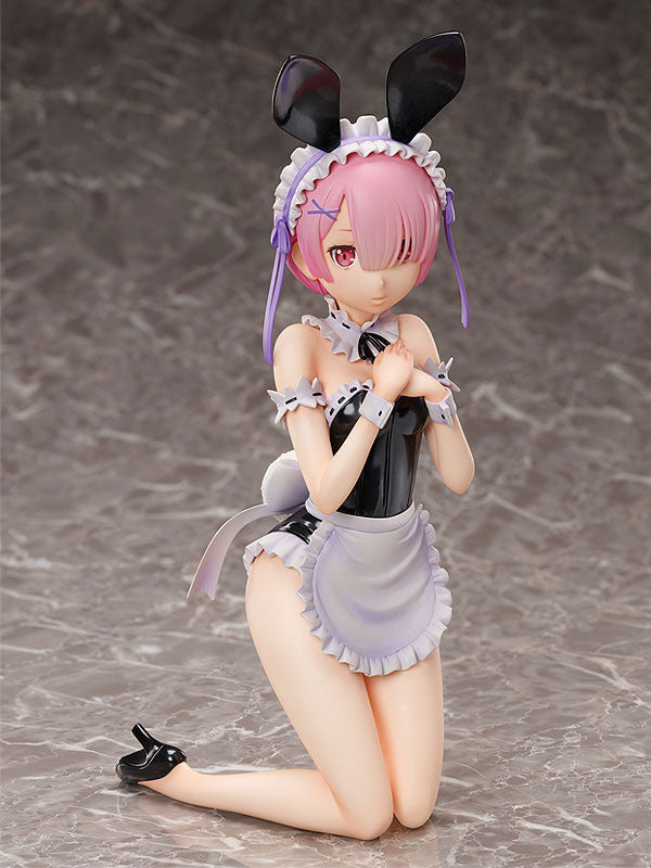 Re:Zero kara Hajimeru Isekai Seikatsu - Ram - B-style - 1/4 - Bare Leg Bunny Ver. (FREEing), PVC figure measuring 300.0 mm, released on 31. Oct 2021, available at Nippon Figures.