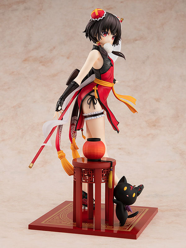 KonoSuba - Chomusuke - Megumin - KD Colle - 1/7 - Light Novel China Dress Ver., PVC figure measuring 220.0 mm, released by KADOKAWA on 30. Dec 2021, from Nippon Figures.