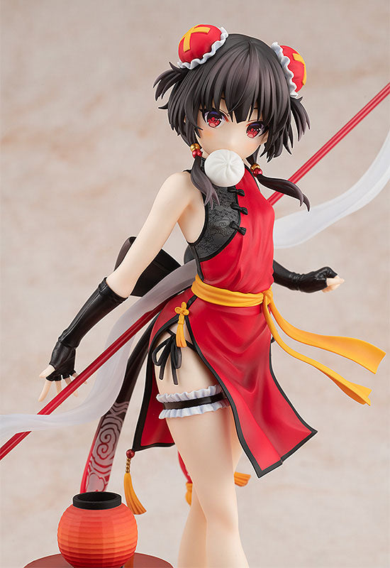 KonoSuba - Chomusuke - Megumin - KD Colle - 1/7 - Light Novel China Dress Ver., PVC figure measuring 220.0 mm, released by KADOKAWA on 30. Dec 2021, from Nippon Figures.