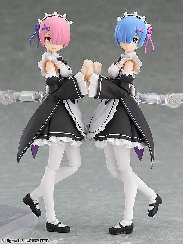 Re:Zero kara Hajimeru Isekai Seikatsu - Ram - Figma #347 - 2021 Re-release (Max Factory), Franchise: Re:Zero kara Hajimeru Isekai Seikatsu, Brand: Max Factory, Release Date: 31. Dec 2021, Type: Figma, Dimensions: 130.0 mm, Material: ABS, Store Name: Nippon Figures