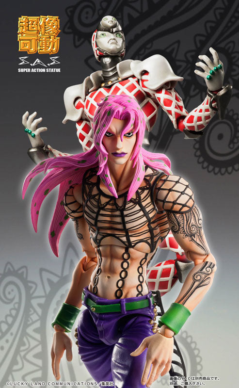 JoJo's Bizarre Adventure - Golden Wind - Diavolo - Super Action Statue #63 - 2022 Re-release (Medicos Entertainment), Franchise: JoJo's Bizarre Adventure, Golden Wind, Brand: Medicos Entertainment, Release Date: 30. Apr 2022, Type: Action, Dimensions: 155.0 mm, Material: PVC, Store Name: Nippon Figures