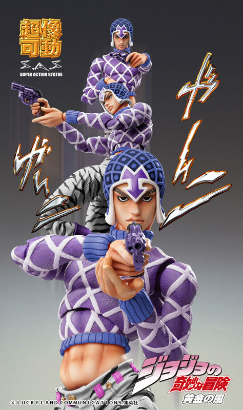 JoJo's Bizarre Adventure - Golden Wind - Guido Mista - Sex Pistols - Super Action Statue - Third (Medicos Entertainment), Franchise: JoJo's Bizarre Adventure, Golden Wind, Brand: Medicos Entertainment, Release Date: 30. Sep 2022, Type: Action, Nippon Figures