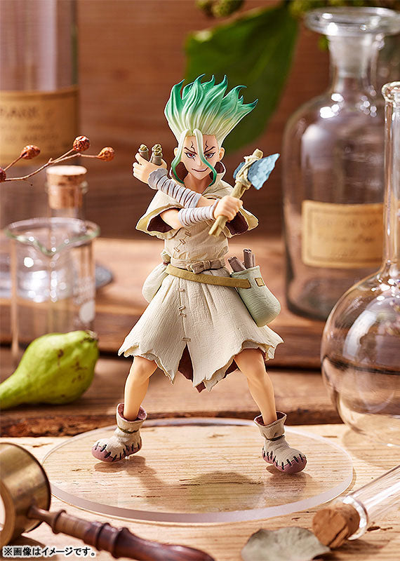 Dr. Stone - Ishigami Senku - Pop Up Parade - 2022 Re-Release (Good Smile Company), Franchise: Dr. Stone, Release Date: 09. Aug 2022, Dimensions: 170.0 mm, Store Name: Nippon Figures
