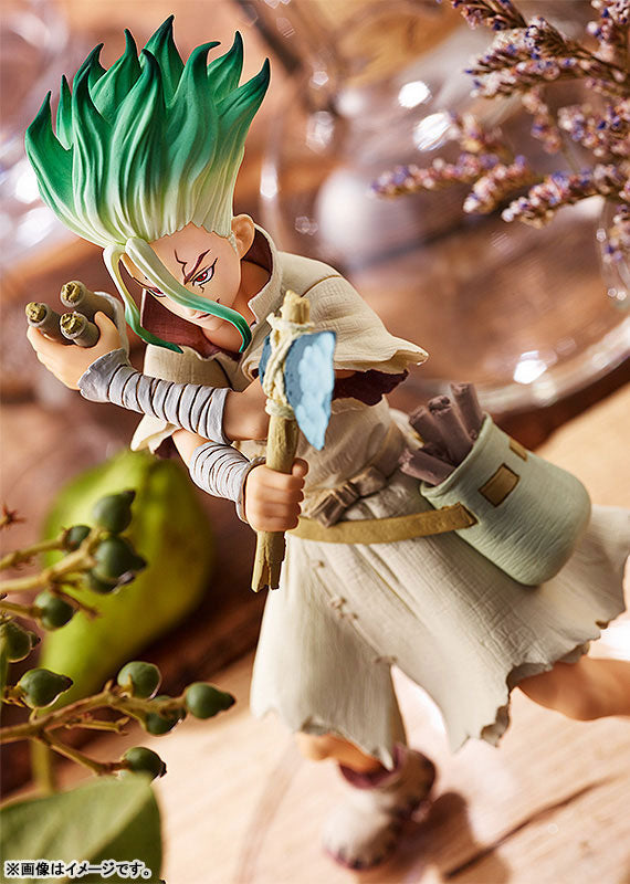 Dr. Stone - Ishigami Senku - Pop Up Parade - 2022 Re-Release (Good Smile Company), Franchise: Dr. Stone, Release Date: 09. Aug 2022, Dimensions: 170.0 mm, Store Name: Nippon Figures